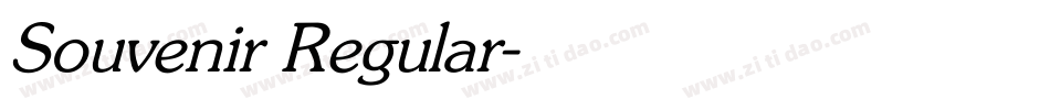 Souvenir Regular字体转换